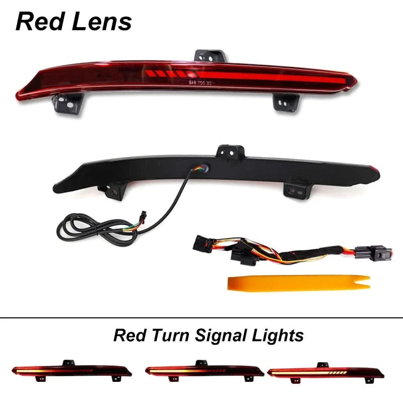 Honda Accord LED Rear Bumper Reflector Lights – Brake, DRL & Sequential Turn Signal (2018–2022 Sedan)