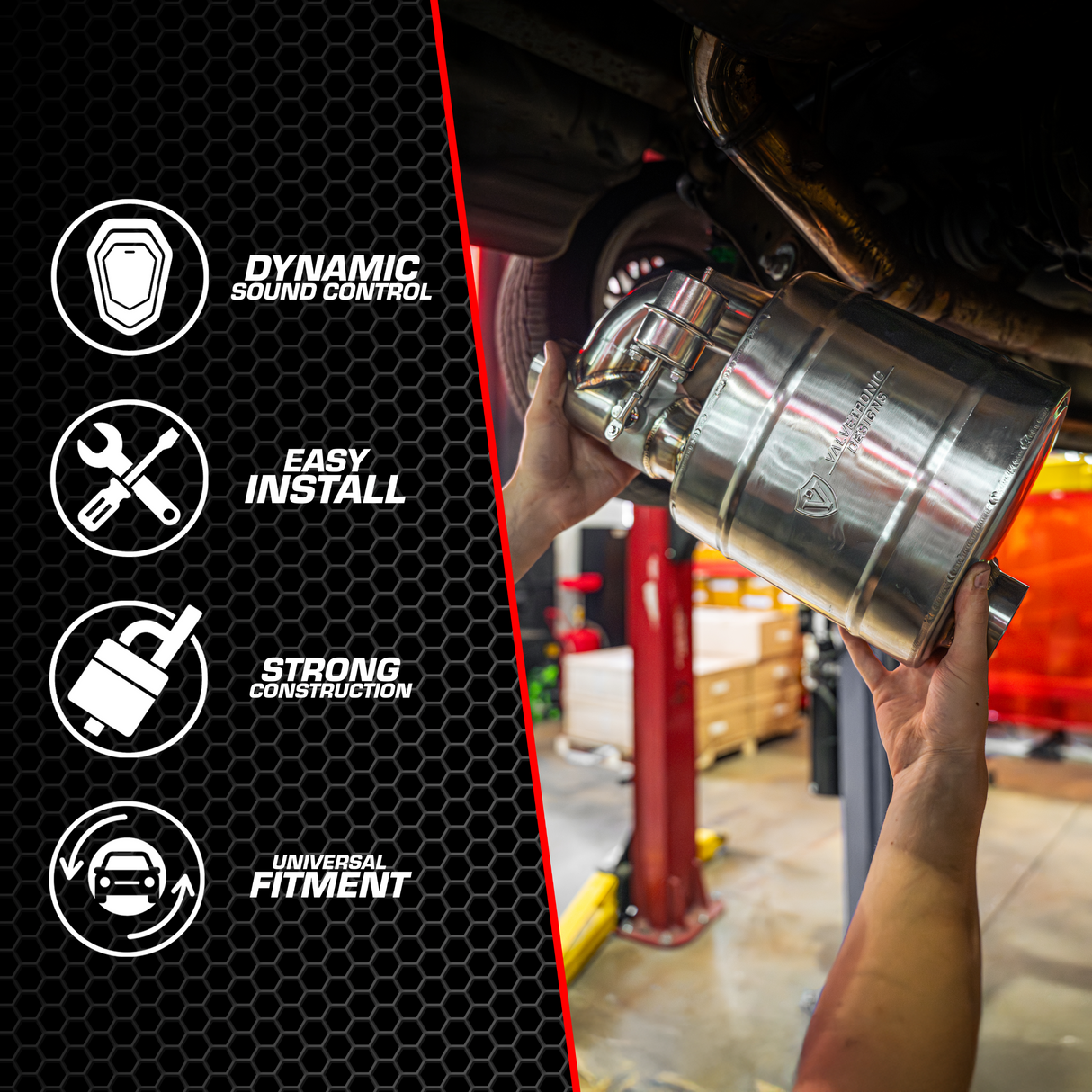 UNIVERSAL VALVED MUFFLER KIT