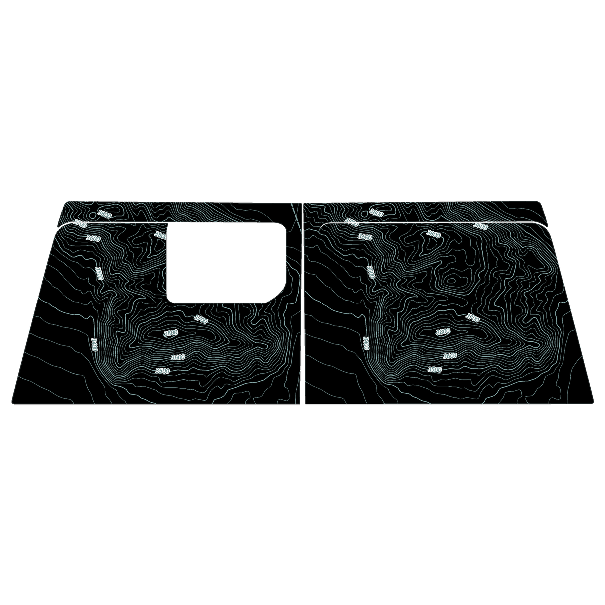 Topo Cargo Area Overlay Kit Part 1 (Printed Series) - 2021+ Bronco 4 Door