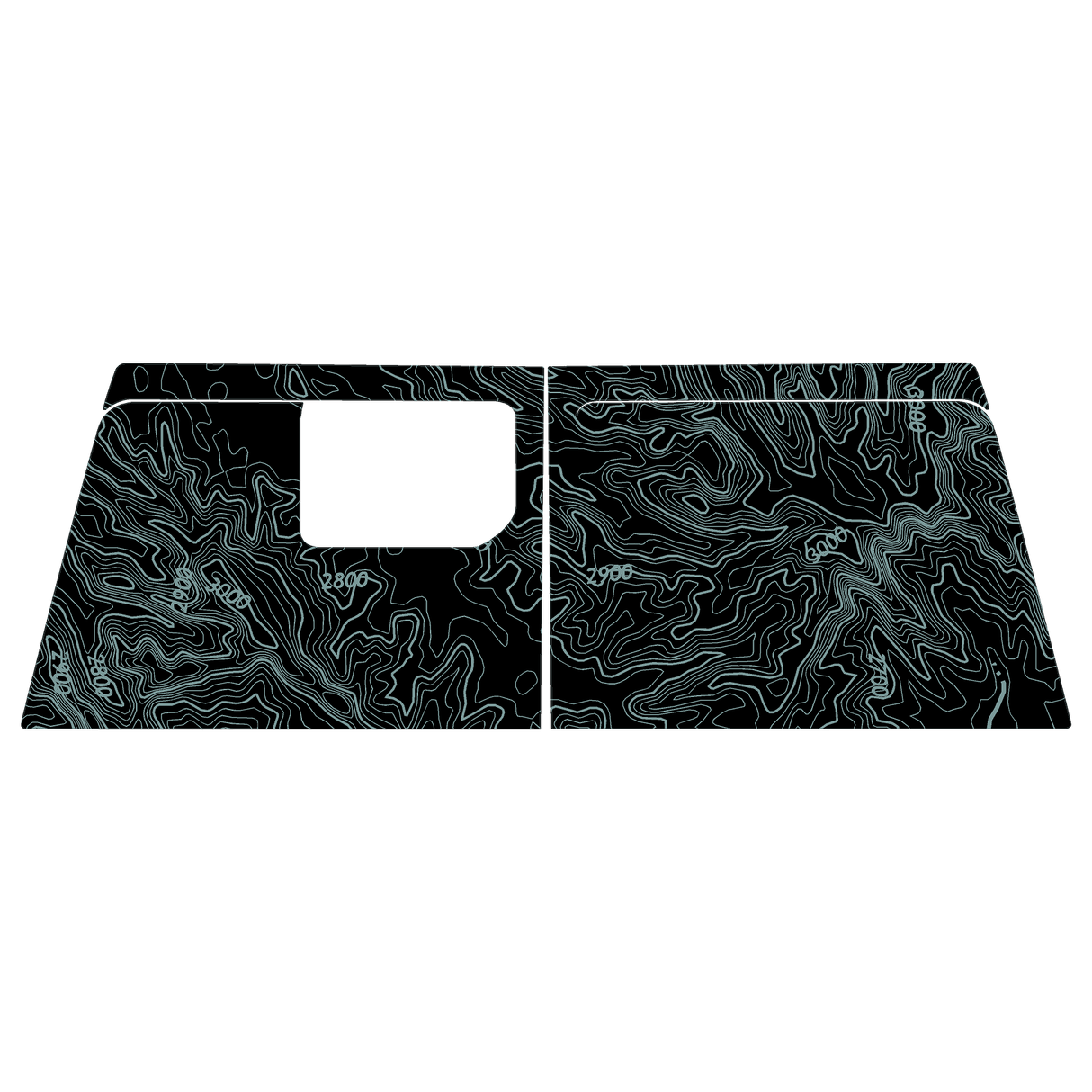 Topo Cargo Area Overlay Kit Part 1 (Printed Series) - 2021+ Bronco 4 Door