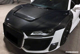 2006-2015 Audi R8 Coupe   Spyder P Style Carbon Fiber Hood