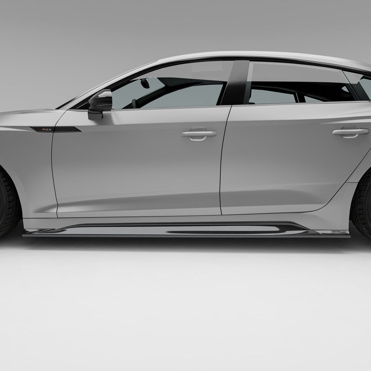 Audi RS5 B9.5 Facelift Sportback Carbon Fiber Side Skirts