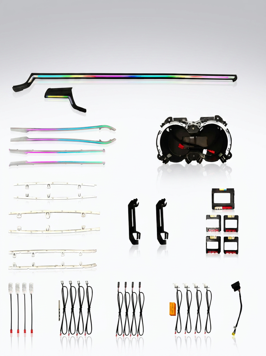 Audi A4 / S4 / A5 B9 4-Door Interior 64-Color LED Ambient Light Kit 2017 - 2024