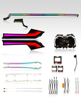Audi A5 2-Door Interior 64-Color Dynamic Rainbow Symphony LED Ambient Light Kit with Central Control 2017 - 2023