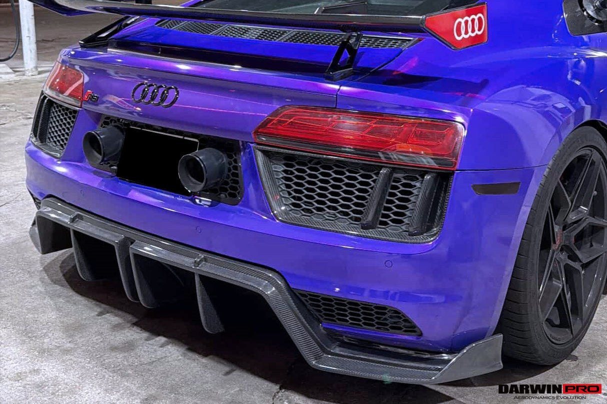 2016-2018 Audi R8 GEN2 Coupe & Spyder Carbon Fiber Rear Diffuser DarwinPRO (iMP Design)