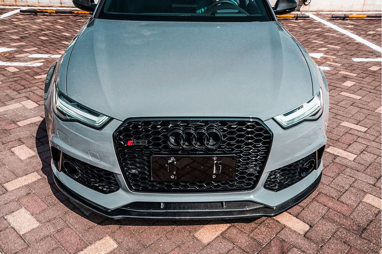 2013-2018 Audi RS6 Avant Carbon Fiber Carbon Fiber Front Lip