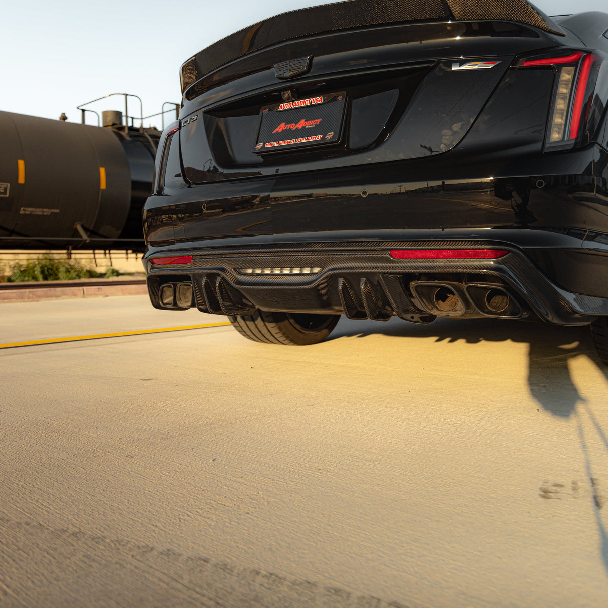 2022-2026 Cadillac CT5-V Blackwing Type-ST Carbon Fiber Rear Diffuser