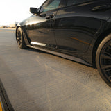 2022-2026 Cadillac CT5-V Blackwing Type-ST Gloss Carbon Fiber Side Rocker Panel Extensions