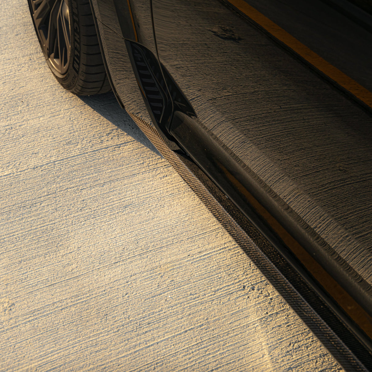 2022-2026 Cadillac CT5-V Blackwing Type-ST Gloss Carbon Fiber Side Rocker Panel Extensions