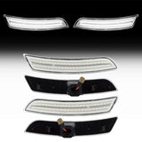 2016-2025 Camaro Clear Lens White Dynamic Animation LED Side Markers Set