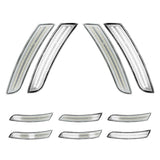 2016-2025 Camaro Clear Lens White Dynamic Animation LED Side Markers Set