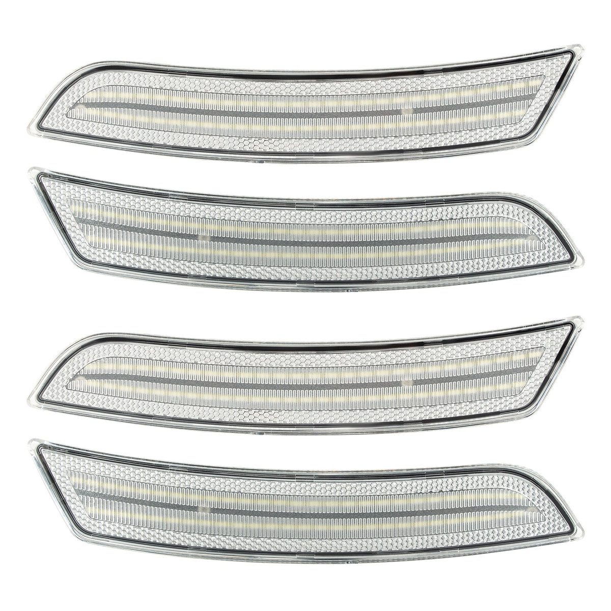 2016-2025 Camaro Clear Lens White Dynamic Animation LED Side Markers Set