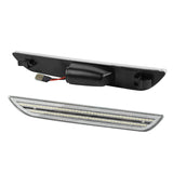 2015-2023 Mustang S550 Clear Lens White Dynamic Animation LED Side Markers