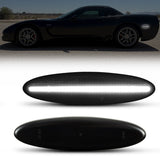 1997-2004 Corvette C5 Rear Bumper Smoke Lens White LED Side Markers