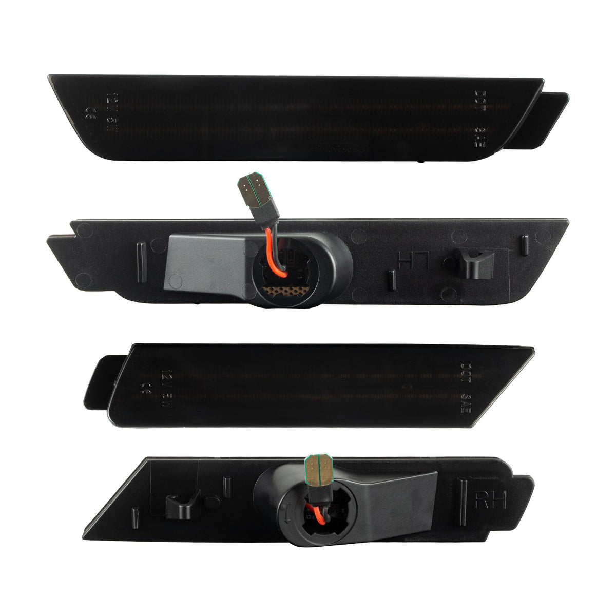 2010-2015 Camaro Smoke Lens White Dynamic Animation LED Side Markers Set