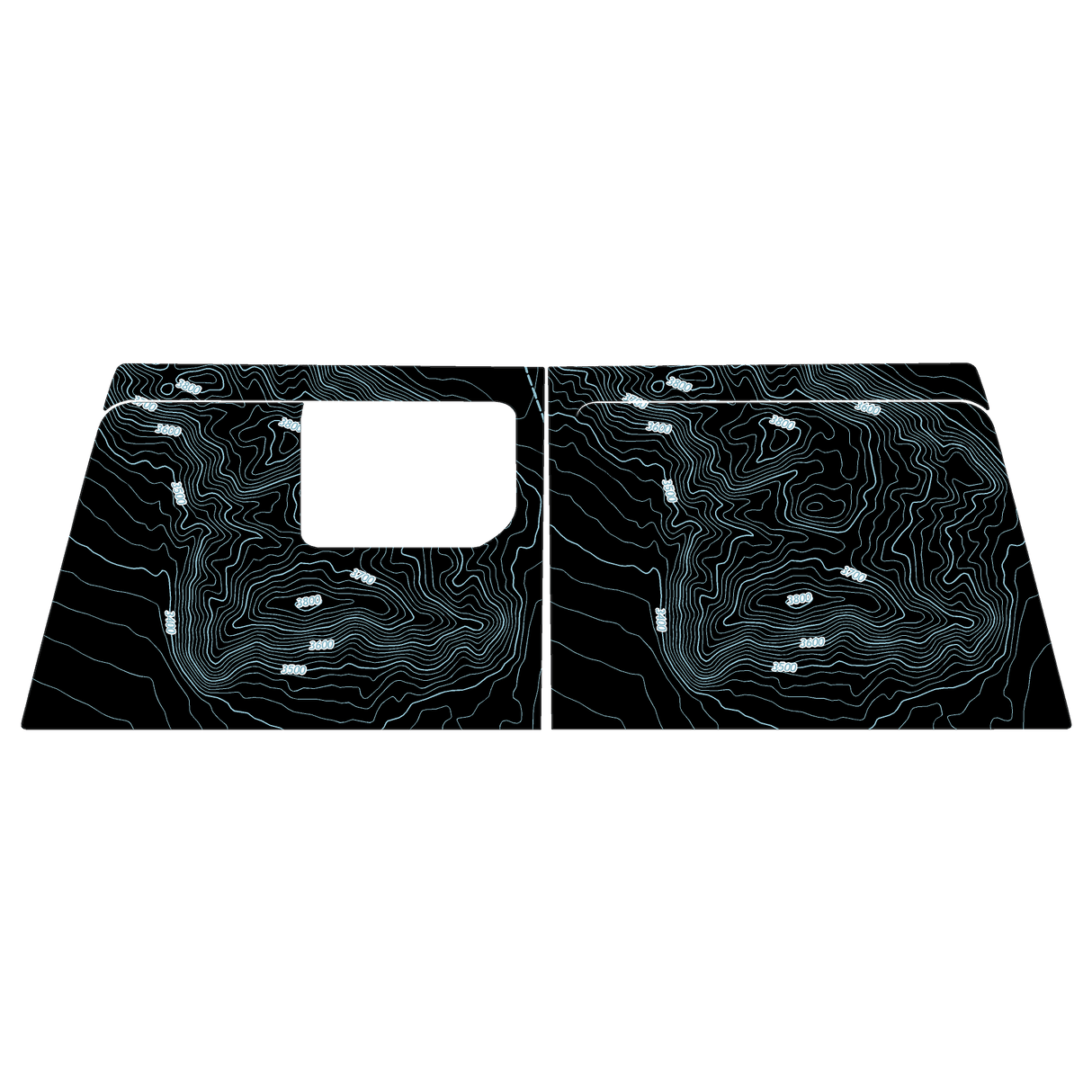 Topo Cargo Area Overlay Kit Part 1 (Printed Series) - 2021+ Bronco 4 Door