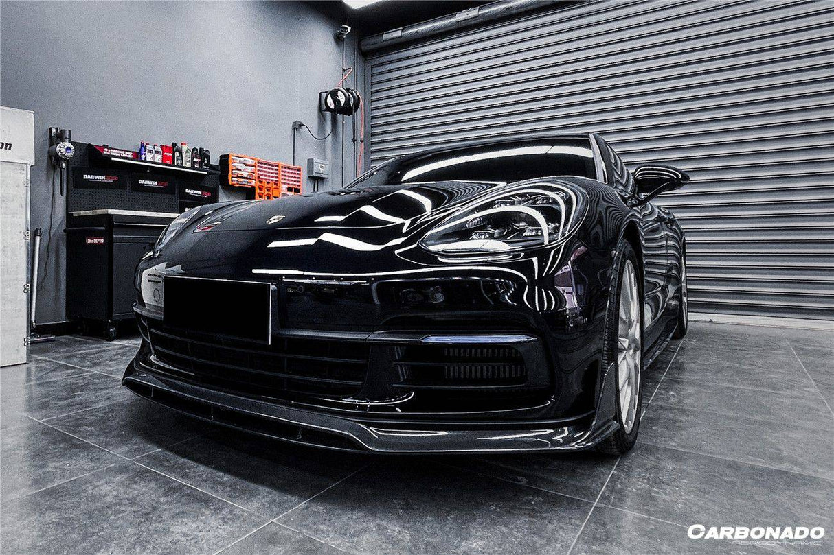 2017-2023 Porsche Panamera 971 4S    4    GTS OD Style DRY Carbon Fiber Front Lip
