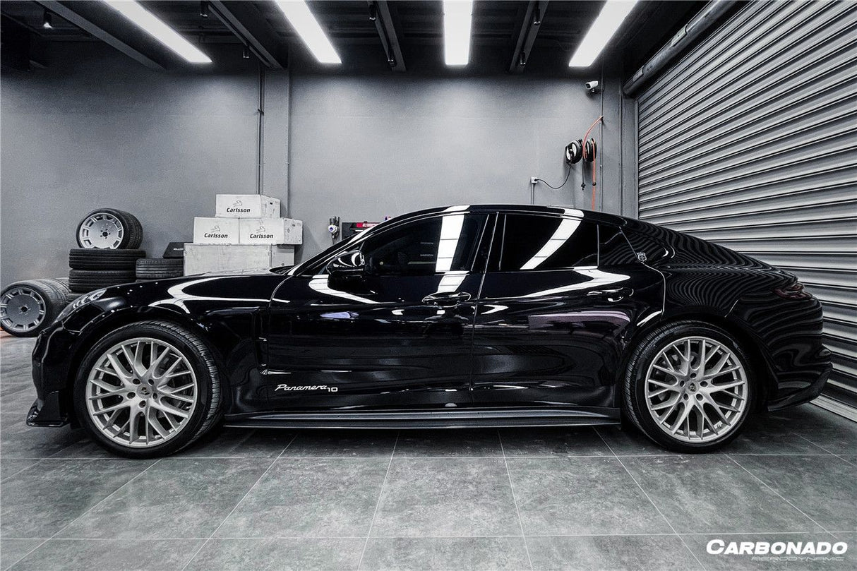 2017-2023 Porsche Panamera 971 4S    4    GTS OD Style DRY Carbon Fiber Side Skirts