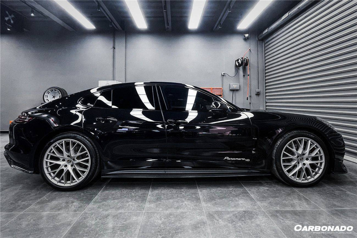 2017-2023 Porsche Panamera 971 4S    4    GTS OD Style DRY Carbon Fiber Side Skirts
