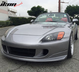 2000-2009 Honda S2000 R1 Style Unpainted Black Front Bumper Cover PU