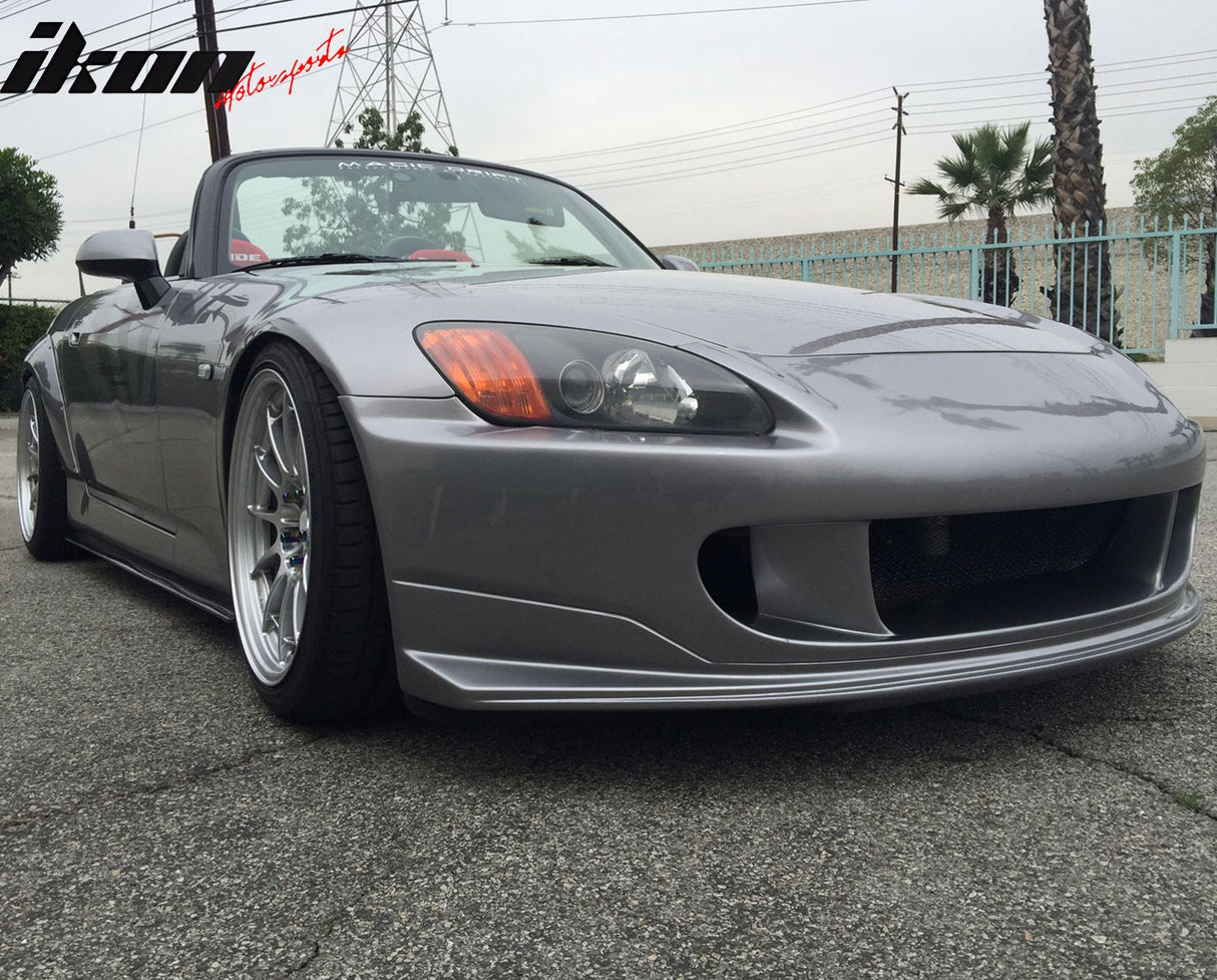 2000-2009 Honda S2000 R1 Style Unpainted Black Front Bumper Cover PU
