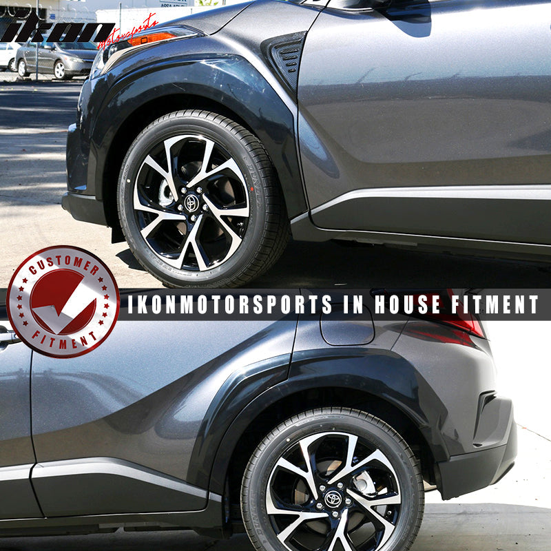 2017-2018 Toyota CHR C-HR Aerokit Unpainted Black Fender Flares PP