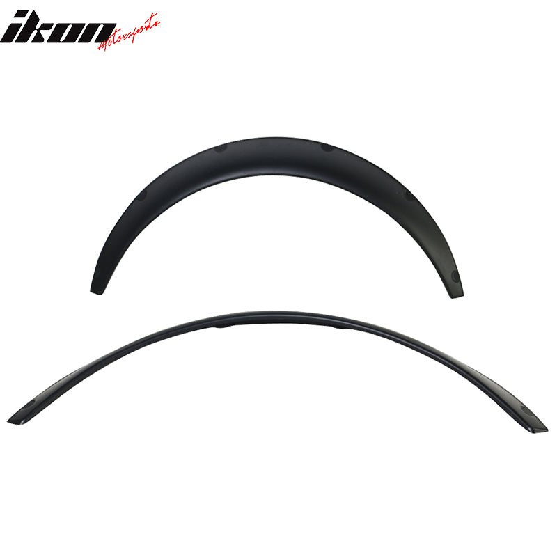 Universal Matte Black 2PCS 70mm Thickness Rear Fender Flares PU