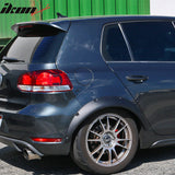Universal Matte Black 2PCS 70mm Thickness Rear Fender Flares PU