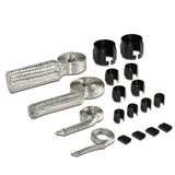 Universal Braided Stainless Steel Hose Set - Black
