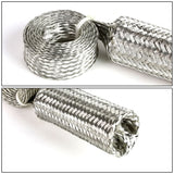 Universal Braided Stainless Steel Hose Set - Black