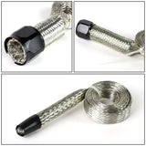 Universal Braided Stainless Steel Hose Set - Black