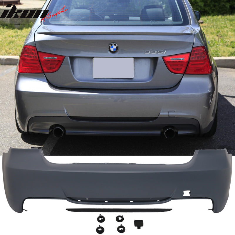 Fits 06-11 E90 Sedan 328 328i MT Msport Rear Bumper&Diffuser