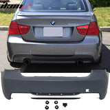 Fits 06-11 E90 Sedan 328 328i MT Msport Rear Bumper&Diffuser