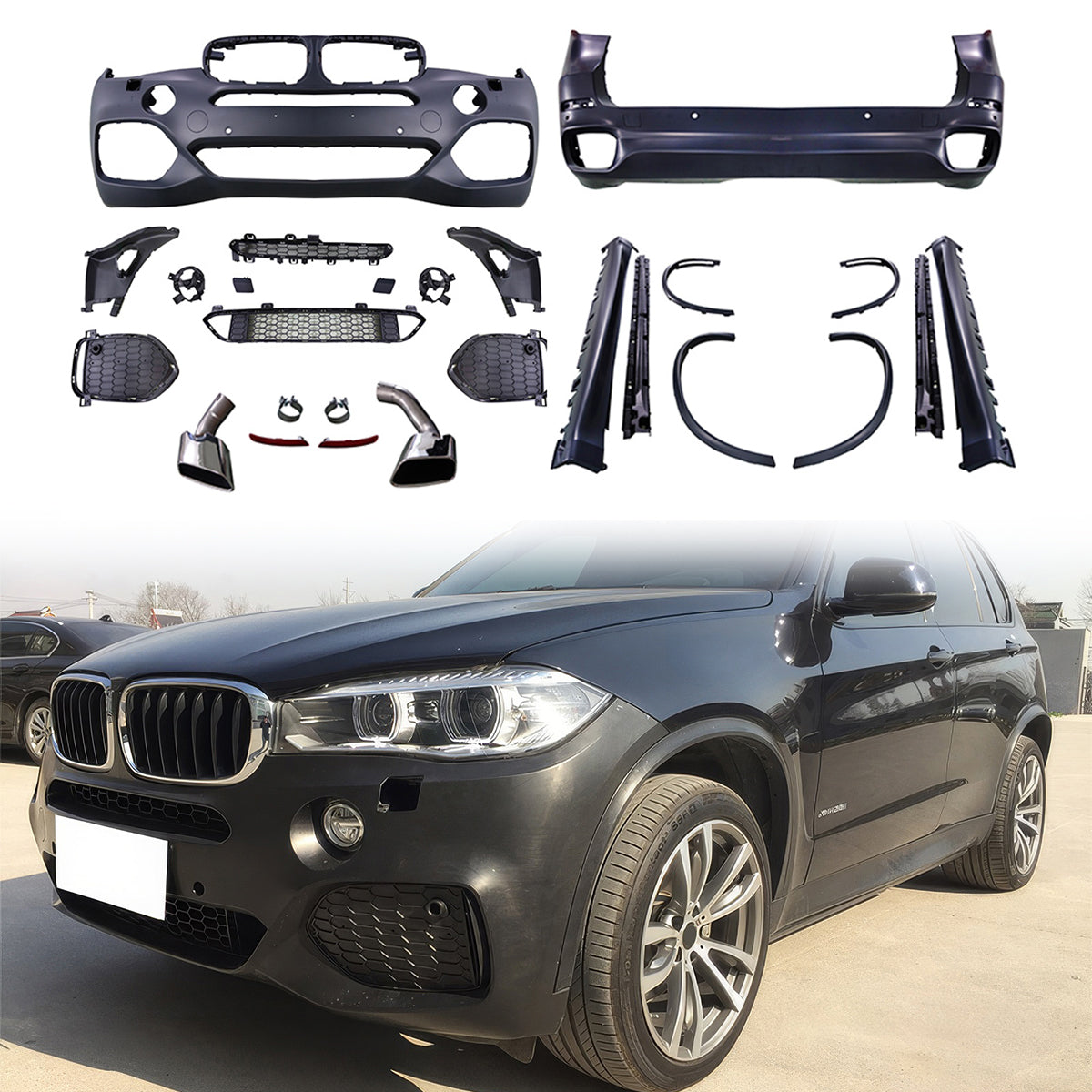 Complete Kit Full Conversion for BMW F15 X5 2014-2018 M Sport Style PP