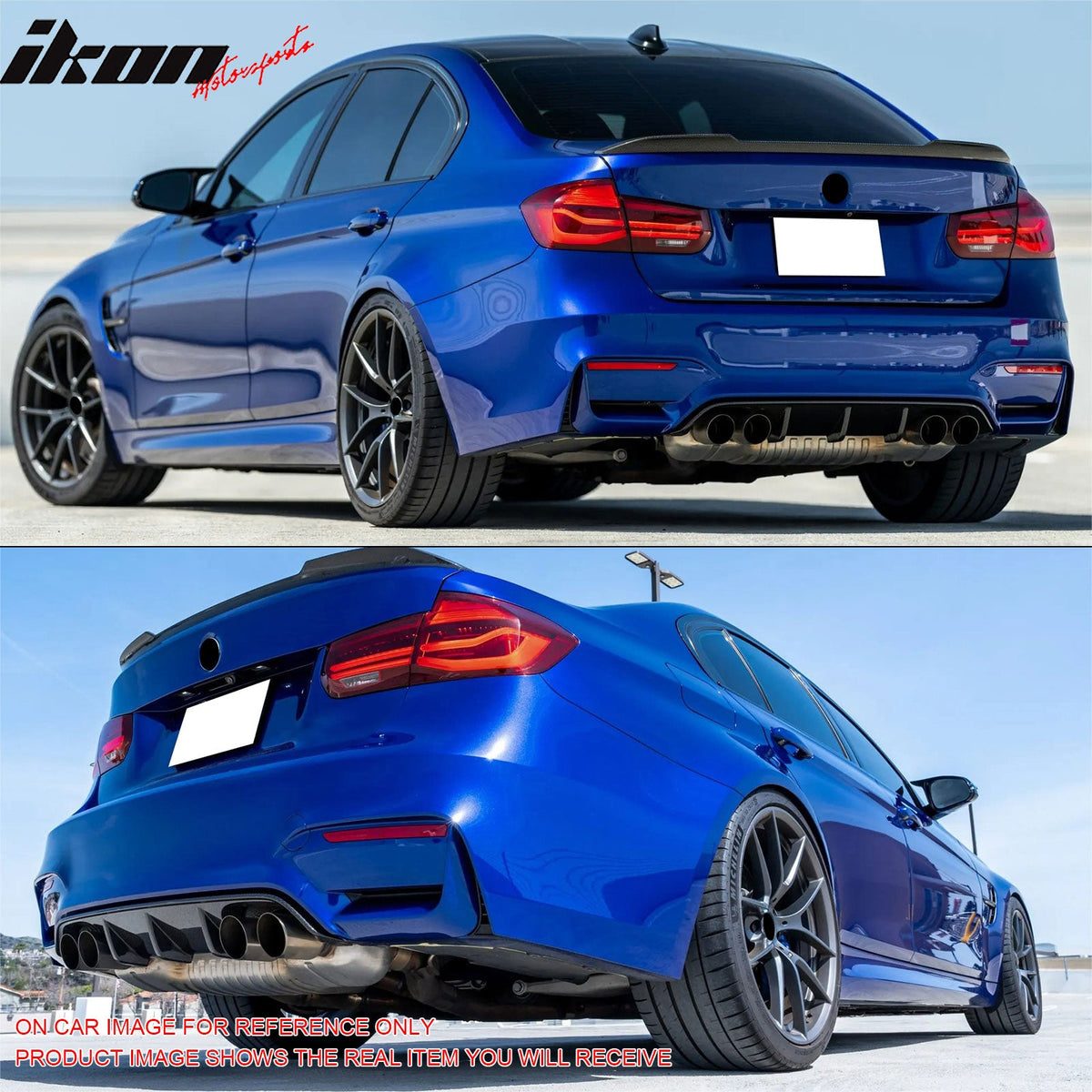 2012-2018 BMW F30 3 Series Sedan M3 CS Style Rear Bumper Cover No PDC Quad Exhaust