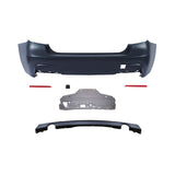 2012-2018 BMW F30 M-Tech Rear Bumper 335i Single Muffler Twin Outlet