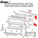 Fits 08-14 Dodge Challenger Front Bumper w/ Headlights - PP