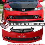 2006-2011 Honda Civic Mugen RR Style Paint Milano Red PP Front Bumper