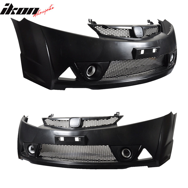 2006-2011 Honda Civic MUG RR Front Bumper Rear Lip With 3rd Light