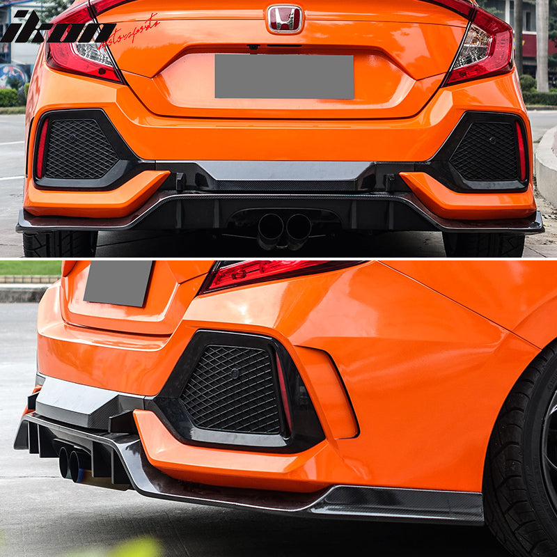2016-2021 Honda Civic Sedan Type R Style CTR Bumper + Lip +Grille