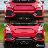 2017-2021 Honda Civic HB TypeR Style Primer Front Bumper Conversion PP
