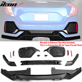 2017-2021 Honda Civic HB TypeR Style Primer Front Bumper Conversion PP