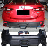 2014-2016 Mazda 3 Sedan KS Style Rear Bumper Conversion W/ LED Lights
