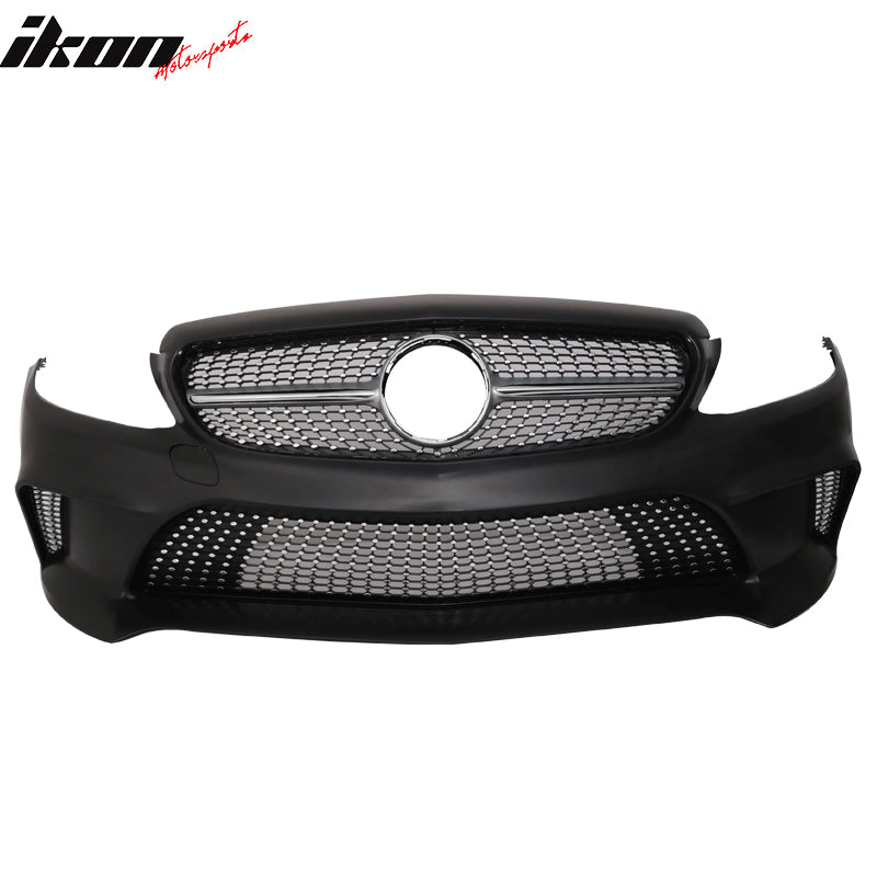 2015-2017 Benz W205 C-Class Concept Style Front Bumper Conversion PP