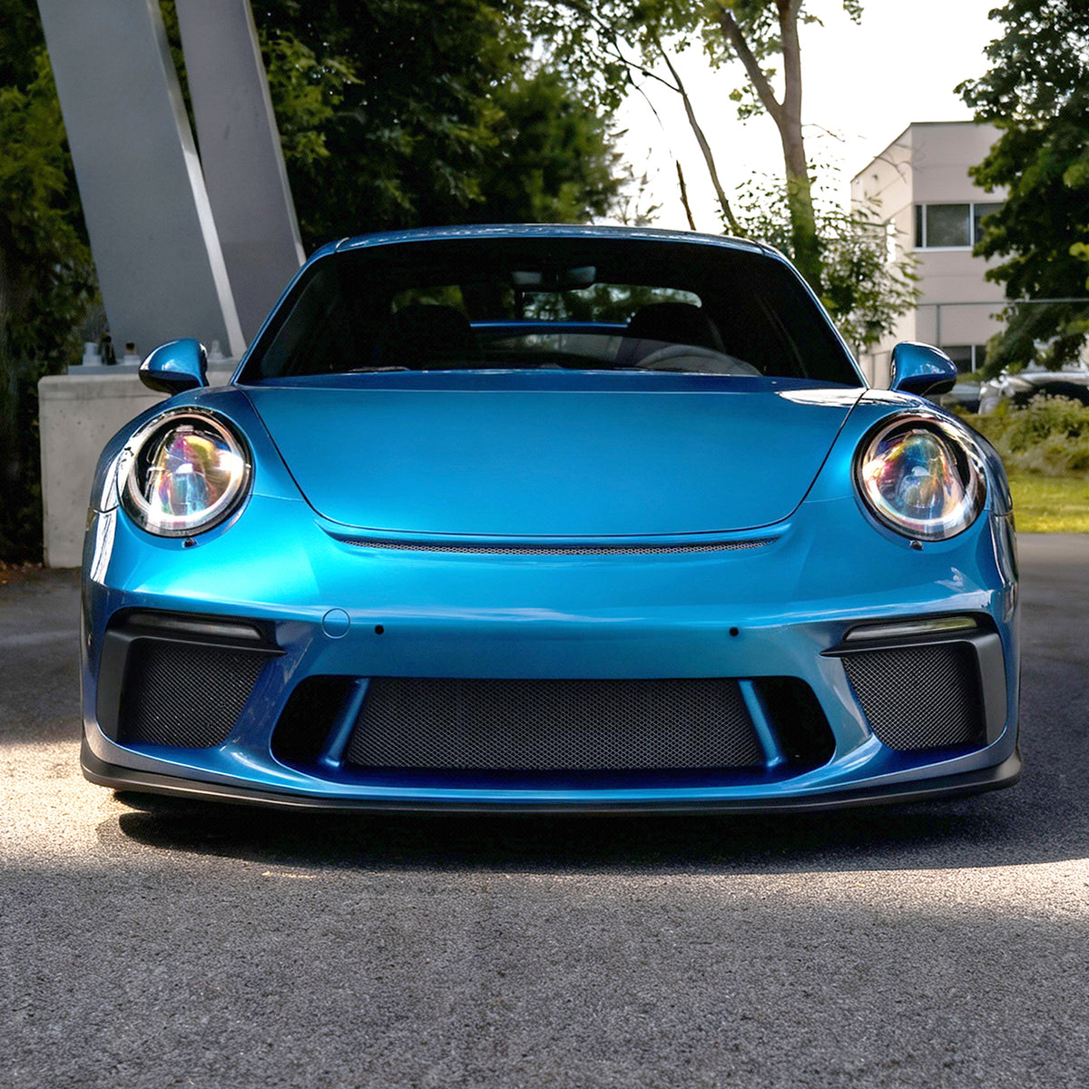 12-19 Porsche 911 991 to 991.2 GT3 Style Front Bumper Conversion +DRL
