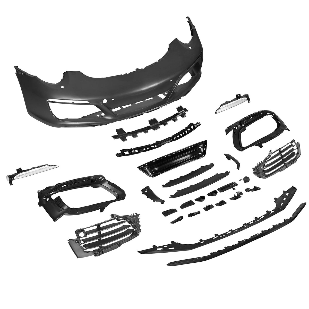 12-19 Porsche 911 991.1 to 991.2 OE Style Front Bumper Conversion +DRL