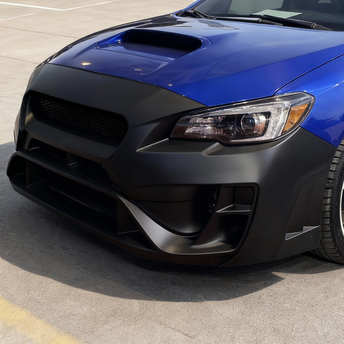 2015-2021 Subaru WRX STI Front Bumper Cover Varis Style Conversion with Lip