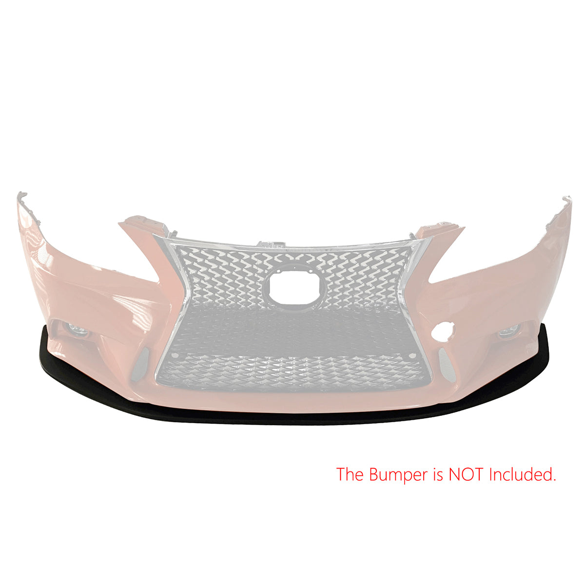2006-2013 Lexus IS250 IS350 W/ 2014 F Sport Front Bumper Lip Black PP