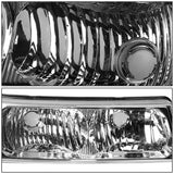 03-07 Chevrolet Avalanche Silverado Chrome Clear Bumper Lights 2PC