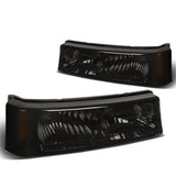 03-07 Chevrolet Avalanche Silverado Smoke Amber Corner Bumper Lights